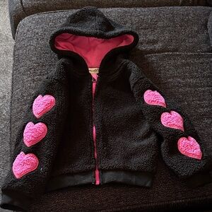 Splendid Black Jacket with Pink Lining